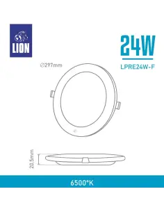 Panel de embutir LED 24W Fría [LPRE24W-F] 2