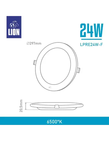 Panel de embutir LED 24W Fría [LPRE24W-F]