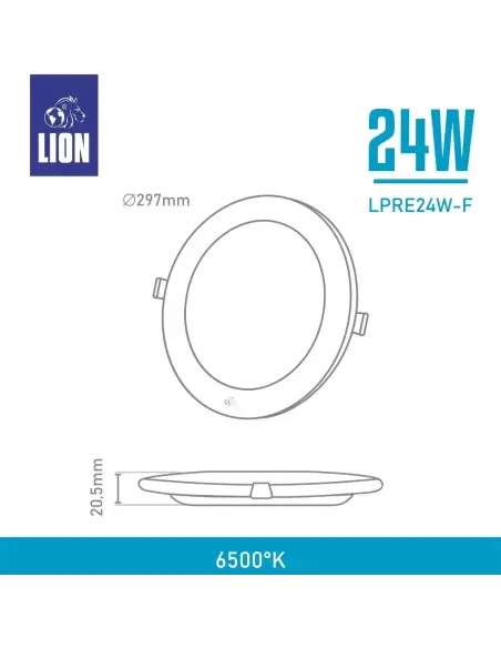 Panel de embutir LED 24W Fría [LPRE24W-F]