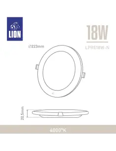 Panel de embutir LED 18W Neutra [LPRE18W-N] 2