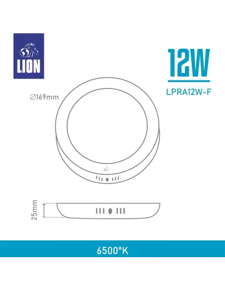 Panel de aplicar LED 12W Fría [LPRA12W-F]