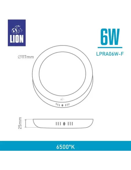Panel de aplicar LED 6W Fría [LPRA06W-F]