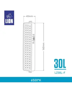 Luz de emergencia 1,5W Fría [LZ30L-F] 2