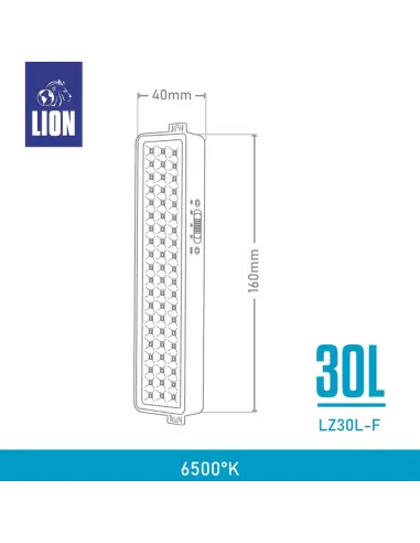 Luz de emergencia 1,5W Fría [LZ30L-F]