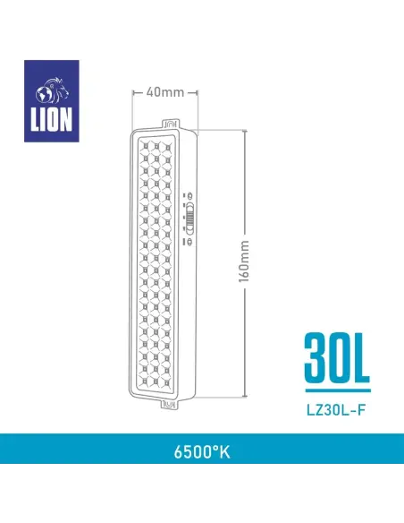 Luz de emergencia 1,5W Fría [LZ30L-F]