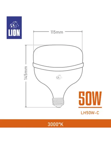 Lámpara Alta Potencia 50W Cálida [LH50W-C]