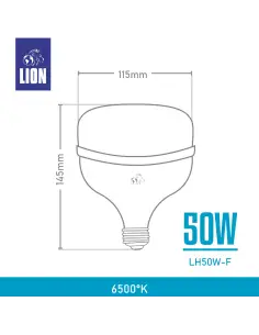 Lámpara Alta Potencia 50W Fría [LH50W-F] 2