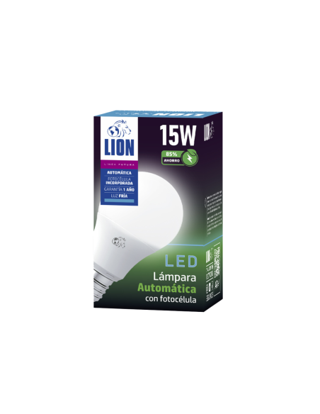 Bulbo automática LED 15W Fría [LA15W-A-F]