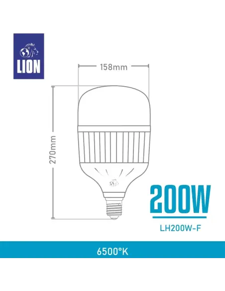 Lámpara Alta Potencia 200W Fría [LH200W-F]