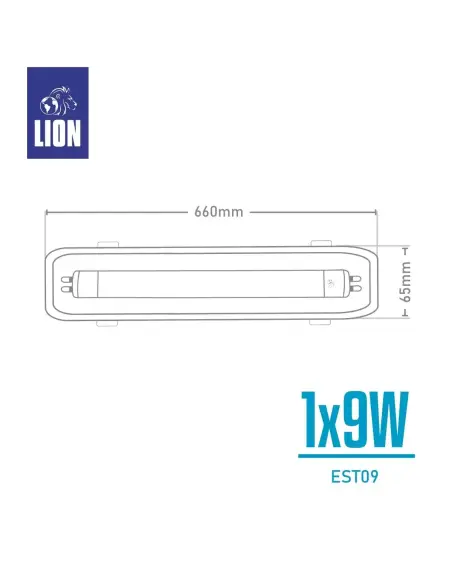 Listón Estanco LED T8 9W - Protección IP65| LION