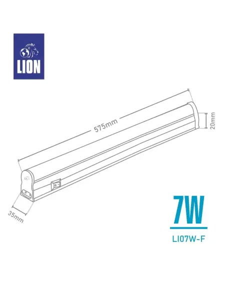 Listón interconectable 7W Fría [LI07W-F]