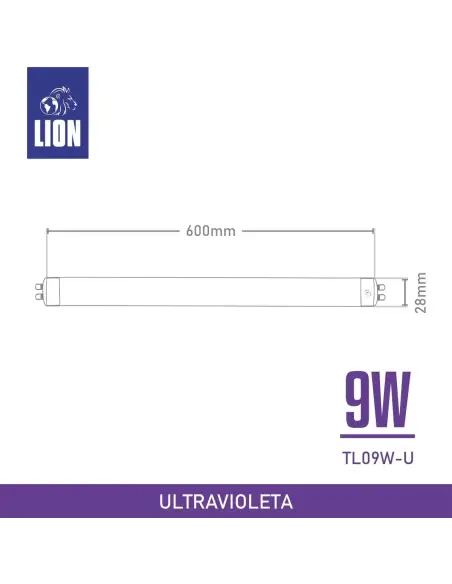 Tubo T8 UV LED 9W G13 | Efectos Especiales y Ambientación | Lion