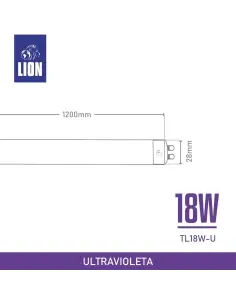 Tubo T8 UV LED 18W G13 | Efectos Especiales y Ambientación | Lion 2