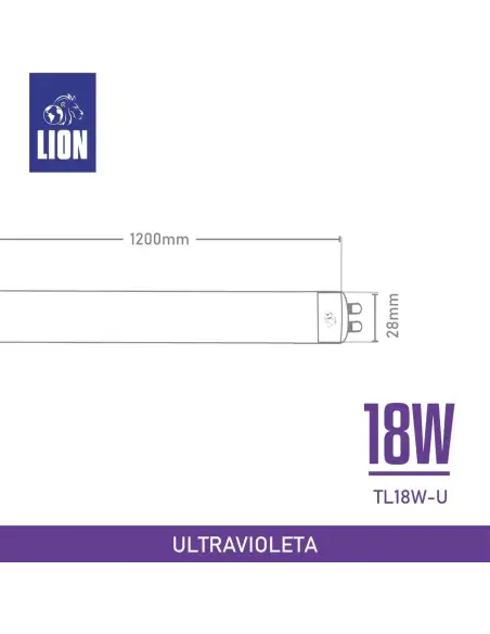 Tubo T8 UV LED 18W G13 | Efectos Especiales y Ambientación | Lion