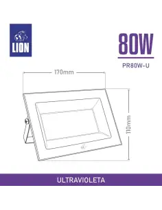 Reflector UV LED 80W efectos especiales Lion Argentina 2