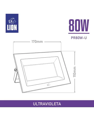 Reflector UV LED 80W IP56 Interior y Exterior | Lion Argentina