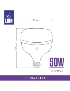 Alta potencia UV LED 50W e27 efectos especiales Lion Argentina 2