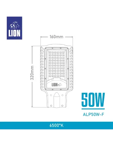Luminaria Pública LED 50W IP65 | Alumbrado Exterior | Lion