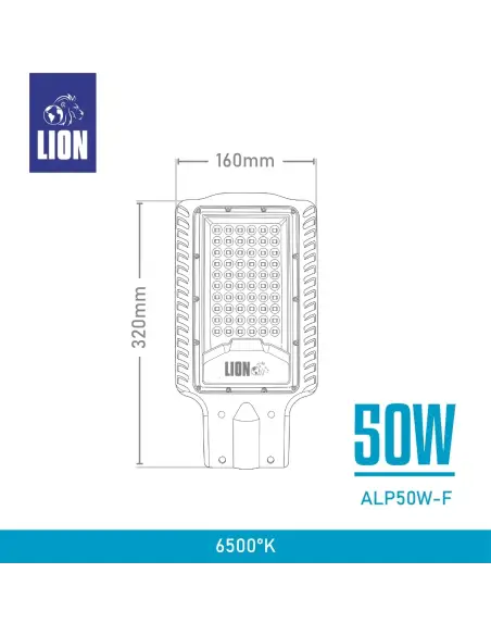 Luminaria Pública LED 50W IP65 | Alumbrado Exterior | Lion