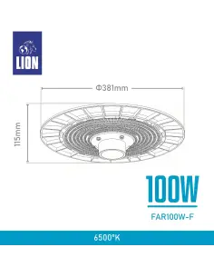 Farola LED Marvin 100W IP65 para Alumbrado Público- luz fría | Lion 2