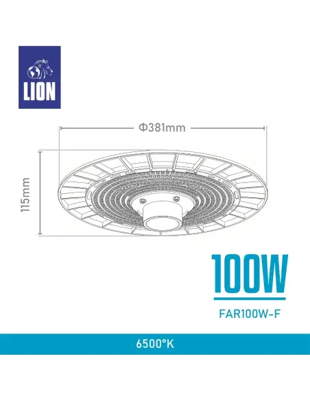 Farola LED Marvin 100W IP65 para Alumbrado Público- luz fría | Lion