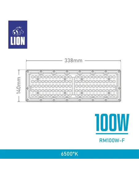Reflector Modular LED 100W IP65 Alto Rendimiento | Lion