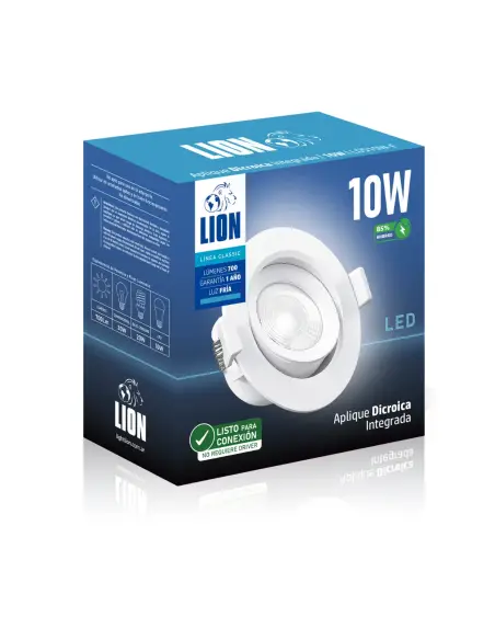 Aplique dicroica integrada 10W [LDS10W-F]