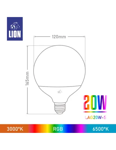 Lámpara Globo Smart 20W [LAG20W-S]
