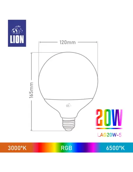Lámpara Globo Smart 20W [LAG20W-S]