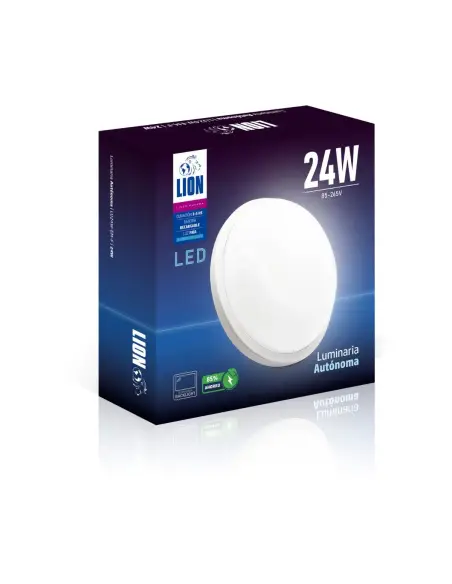 Luminaria autónoma con batería de litio 24W [LU24W-EM-F]