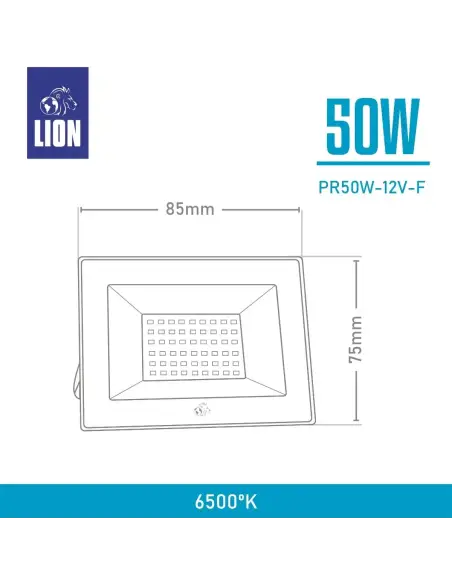 Reflector led 50W para bajo voltaje