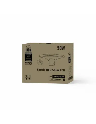 Farola UFO Solar 50W con CCT ajustable [FAR50W-SOL-CCT]