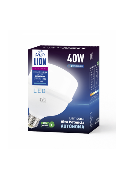 Lámpara autónoma LED 40W Fría [LH40W-EM-F]