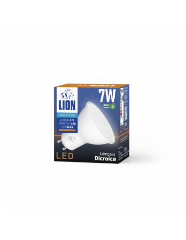 Lámpara Dicroica LED 7W Cálida [LD07W-C]