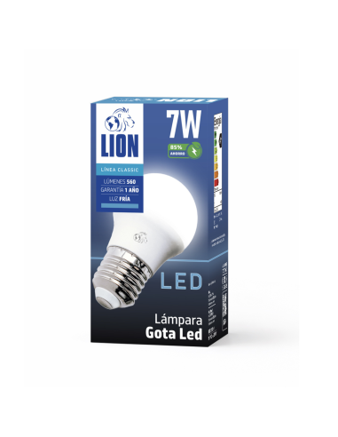 Lámpara Gota LED 7W Fría [LG07W-F]