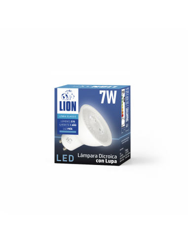Lámpara Dicroica LED Lupa 7W Fría [LD07W-L-F]