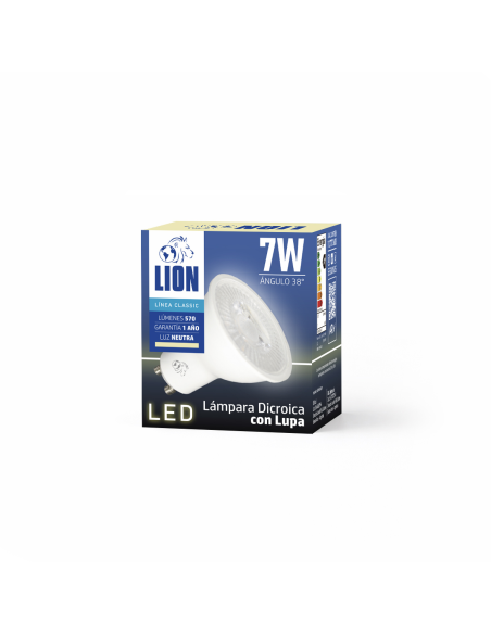Lámpara Dicroica LED Lupa 7W Neutra [LD07W-L-N]