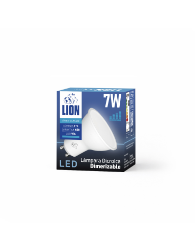 Lámpara Dicroica LED Dimerizable 7W Fría [LD07W-D-F]