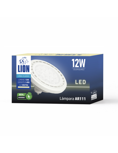 Lámpara AR111 Blanca 12W Neutra [LD12W-N]