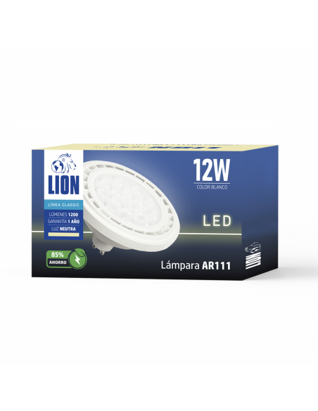 Lámpara AR111 Blanca 12W Neutra [LD12W-N]