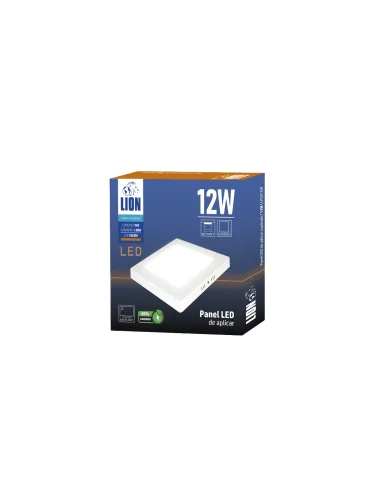Panel de aplicar LED 12W cuadrado Cálida [LPCA12W-C]