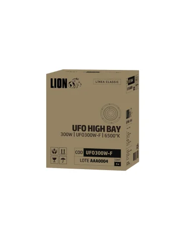 UFO LED aluminio + vidrio 300W Fría [UFO300W-F]