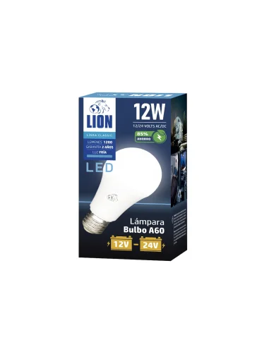 Lámpara bulbo 12-24volt LED Fría [LA12W-12V-F]