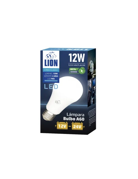 Lámpara bulbo 12-24volt LED Fría [LA12W-12V-F]