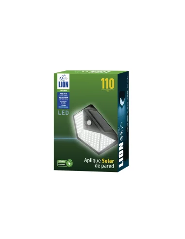 Aplique solar de pared LED 110L Fría [SOL110L-F]