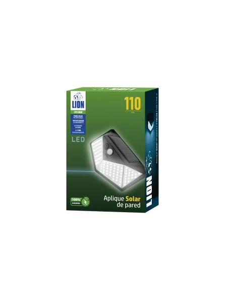 Aplique solar de pared LED 110L Fría [SOL110L-F]