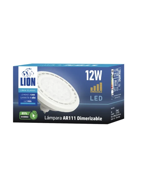 Lámpara AR111 Dimerizable 12W Fría [LD12W-D-F]