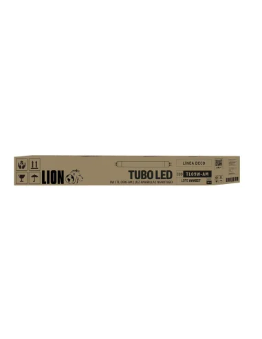 Tubo T8 LED amarillo 9W  [TL09W-AM]