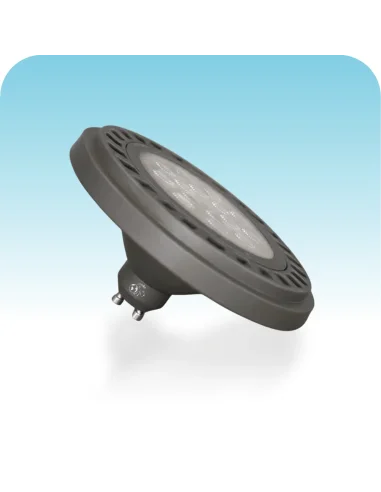 Lámpara AR111 LED Gris 12W Cálida [LD12W-G-C]